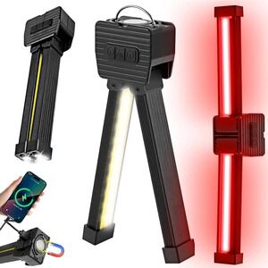 YETHKE A55 LED Multifunctional Work Light Flashlight Red Light USB Charging